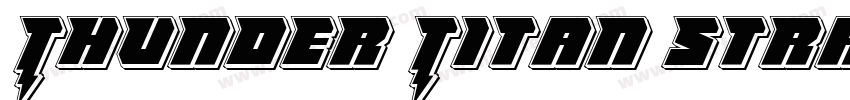 Thunder Titan Straig字体转换